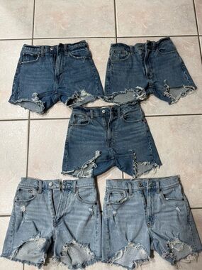 Abercrombie & Fitch Mom shorts Bundle 4in